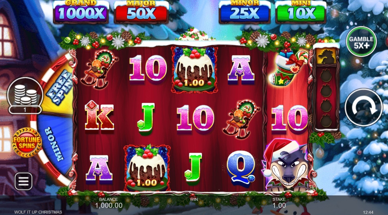 Wolf it Up! Christmas Slot Gameplay