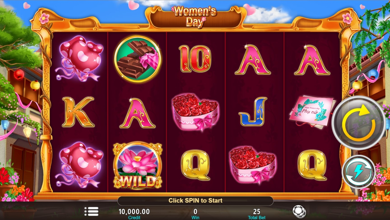 Women's Day Slot Gameplay