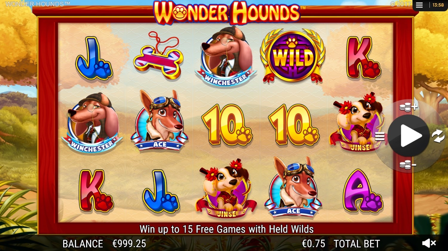 Wonderhounds Slot Gameplay