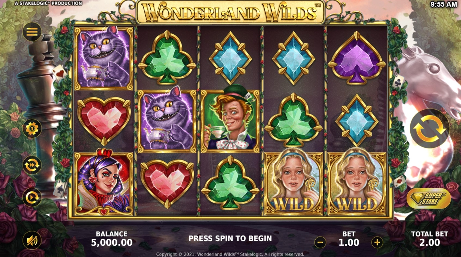 Wonderland Wilds Slot Gameplay