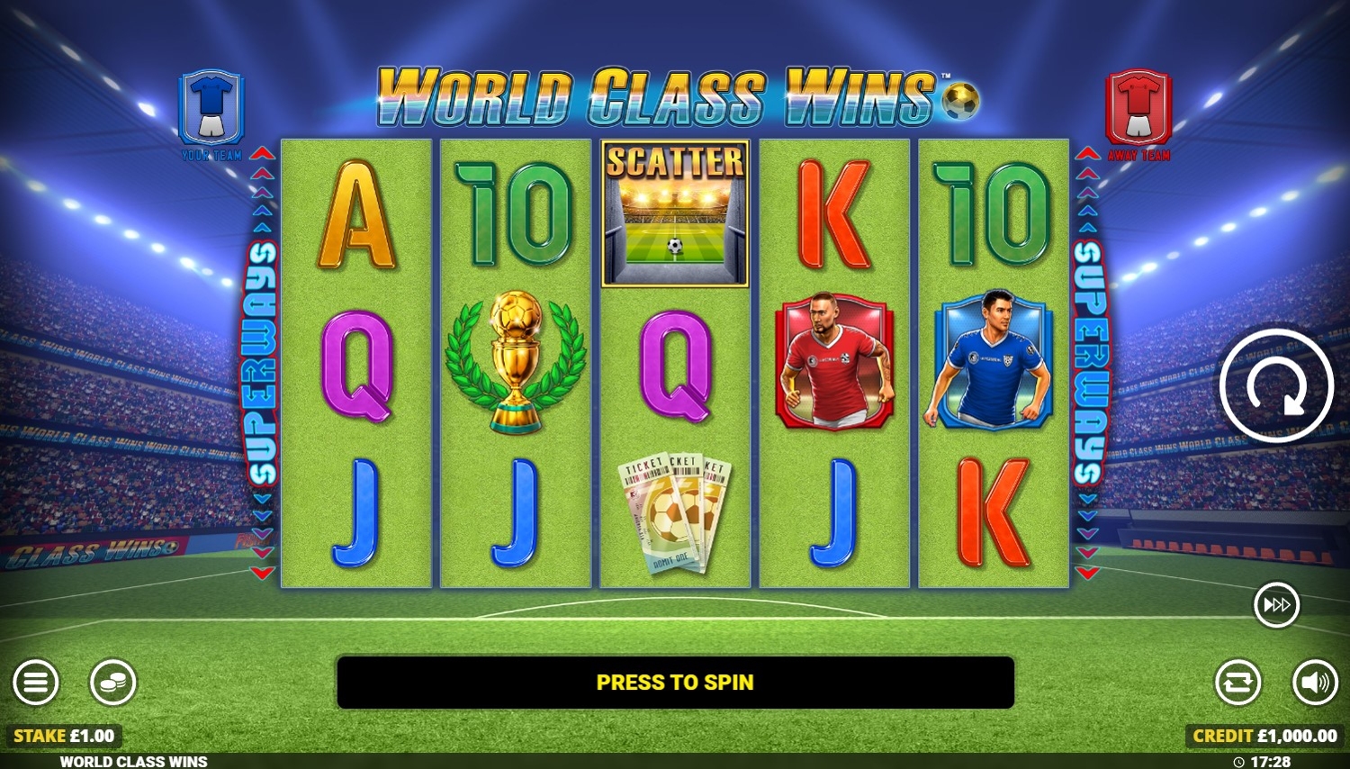 World Class Wins Slot Gameplay