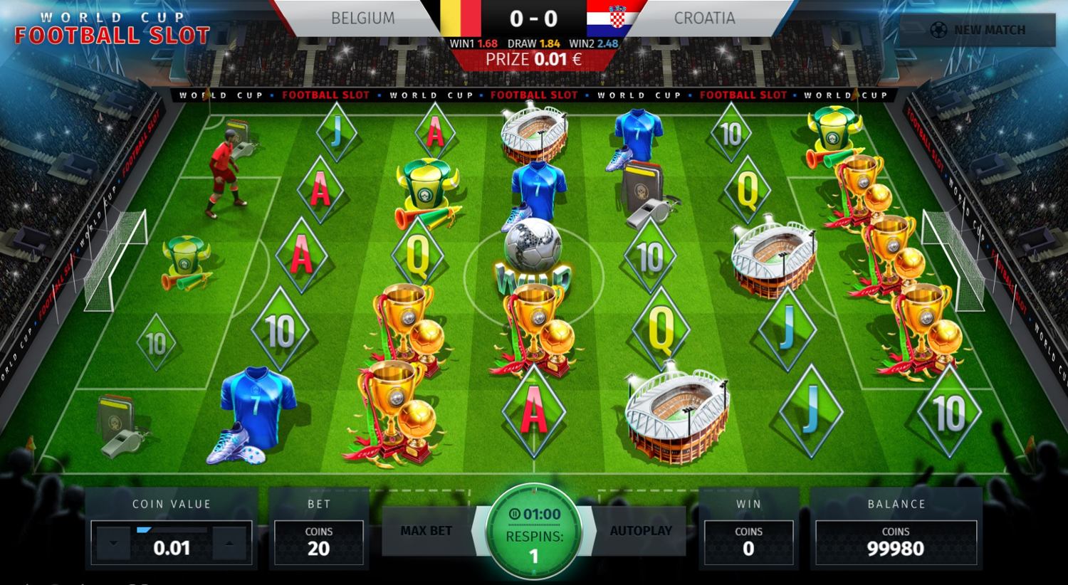World Cup Football Slot Gameplay