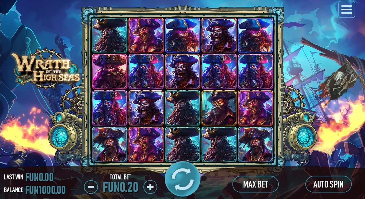 Wrath of the High Seas Slot Gameplay