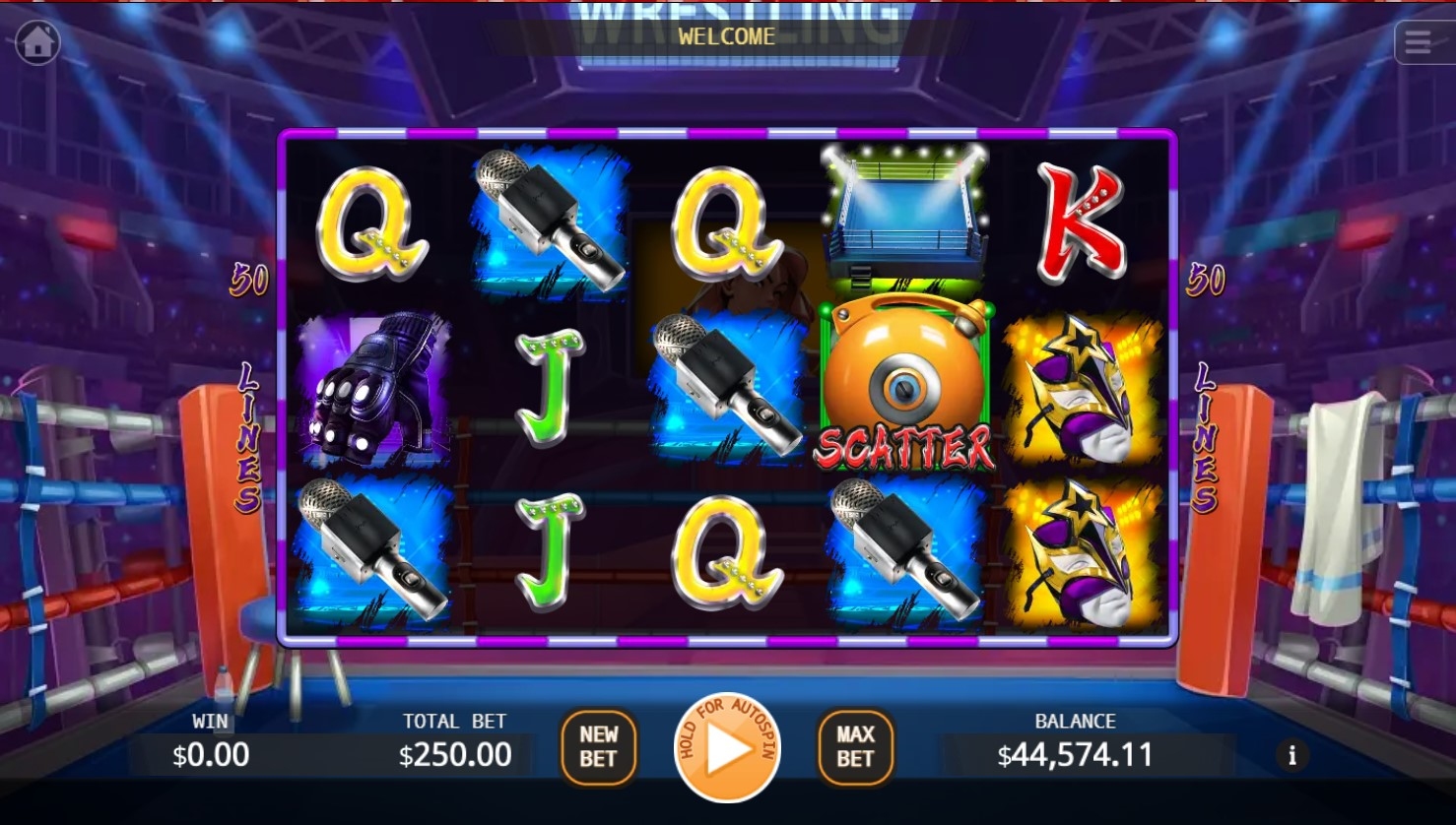 Wrestling Queen Slot Gameplay