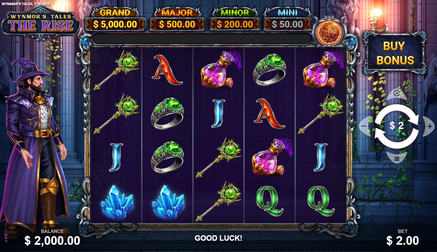 Wynmor's Tales: The Rise Slot Gameplay