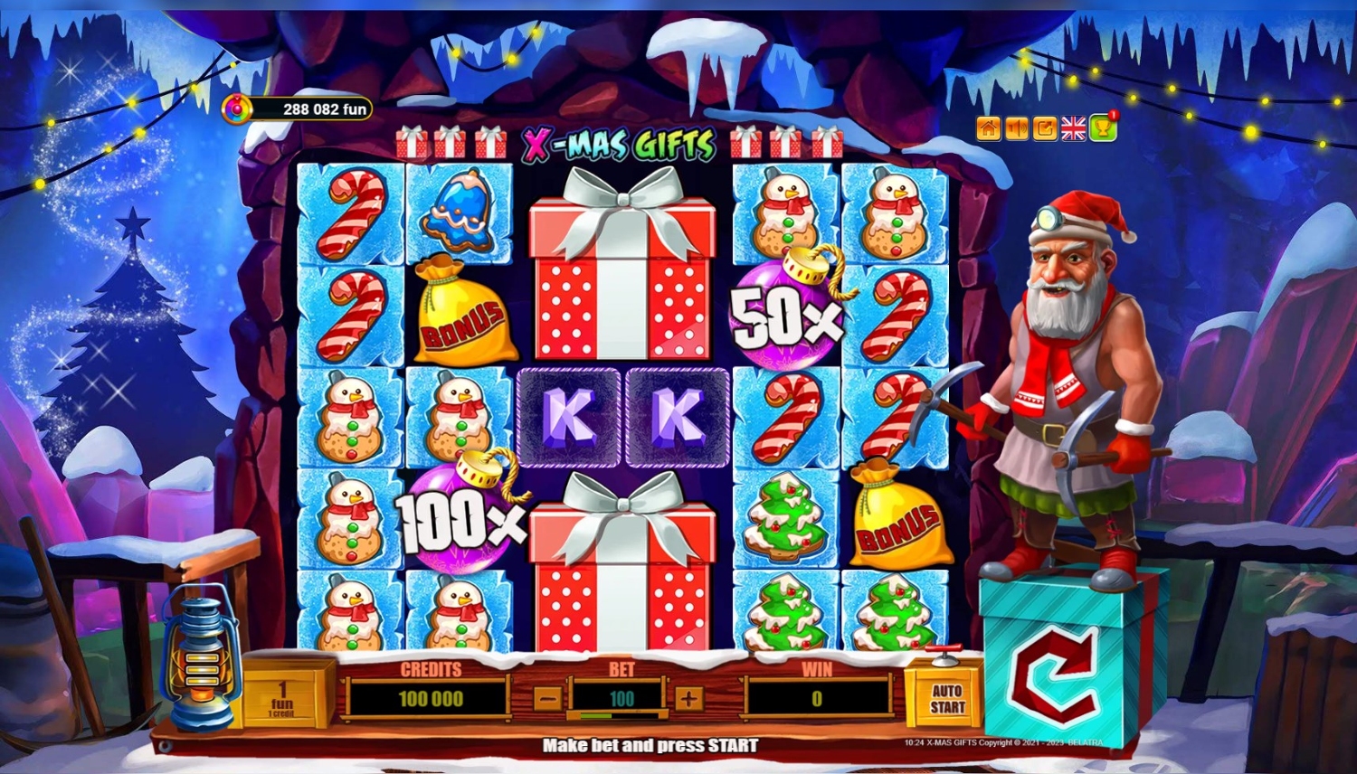 X-mas Gifts Slot Gameplay
