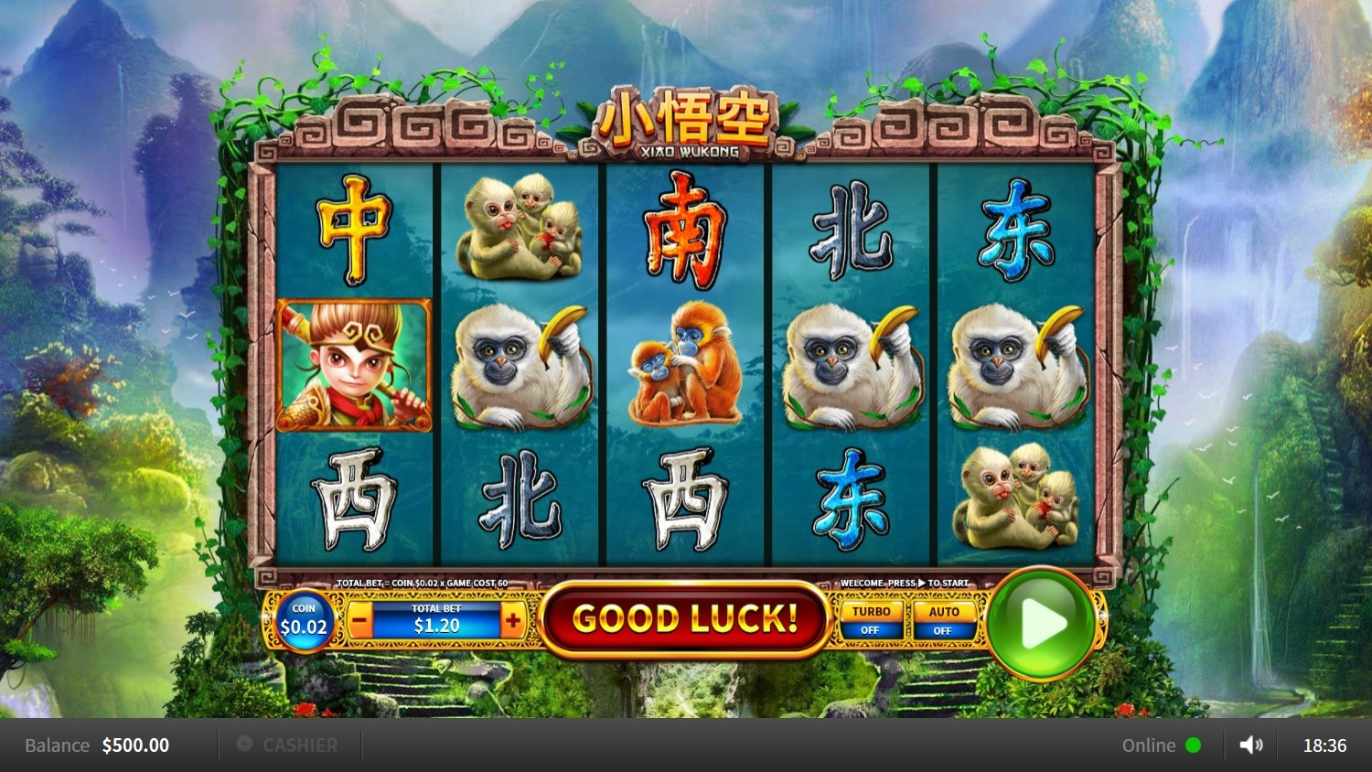 Xiao Wu Kong Slot Gameplay