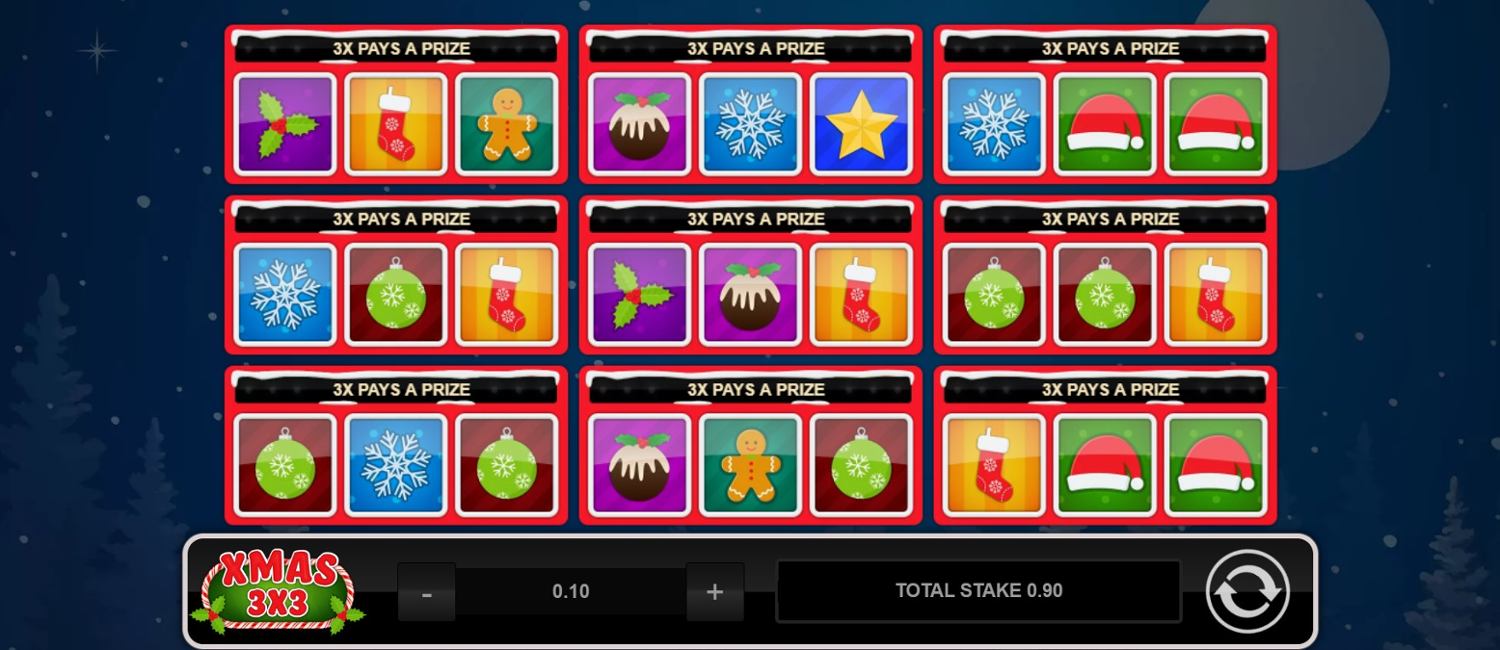 Xmas 3x3 Slot Gameplay