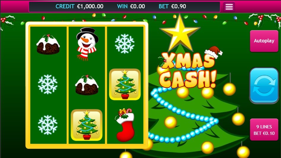 Xmas Cash Slot Gameplay