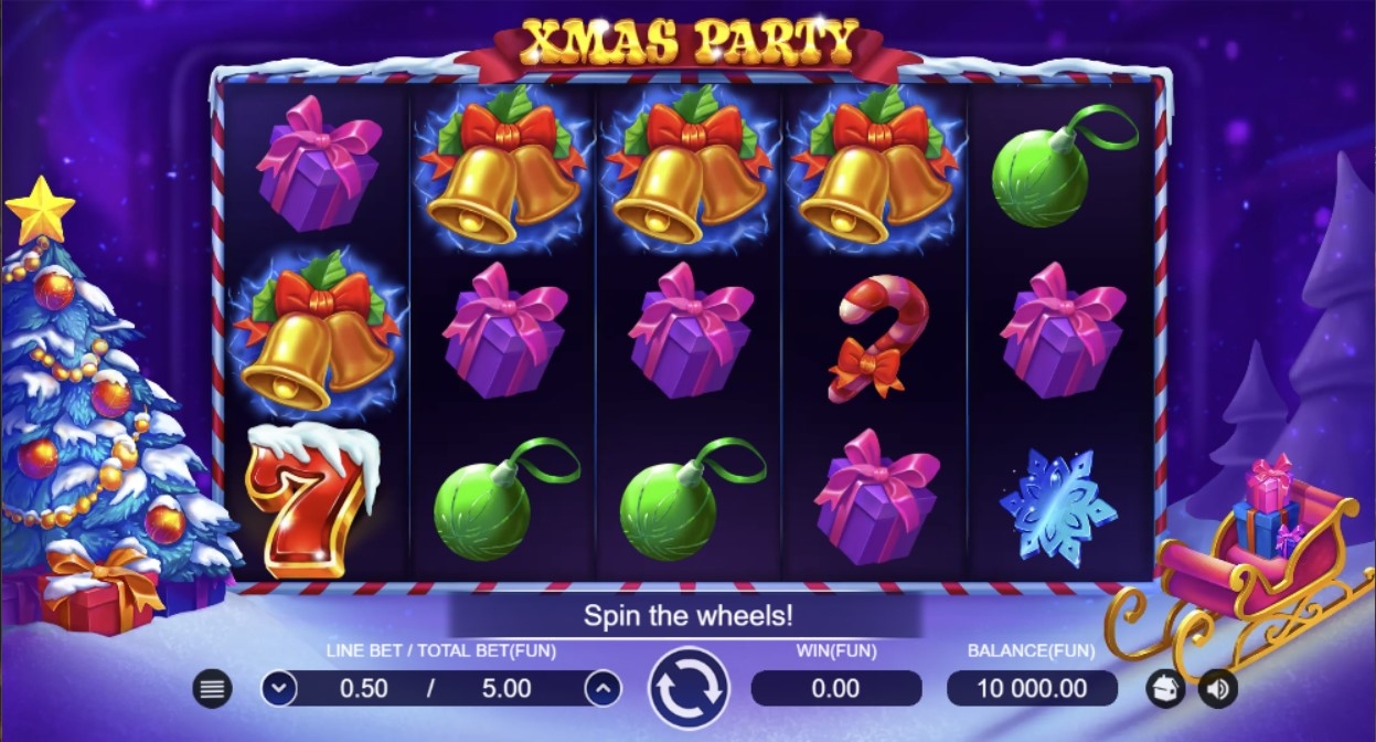 Xmas Party Slot Gameplay