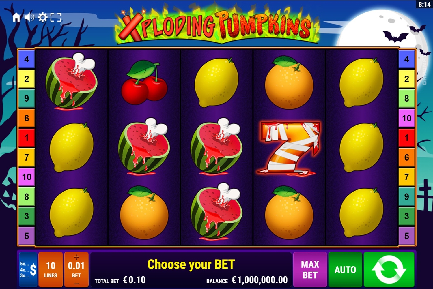 Xploding Pumpkins Slot Gameplay