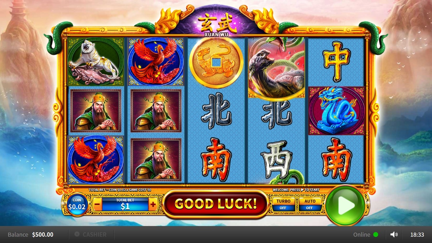 Xuan Wu Slot Gameplay