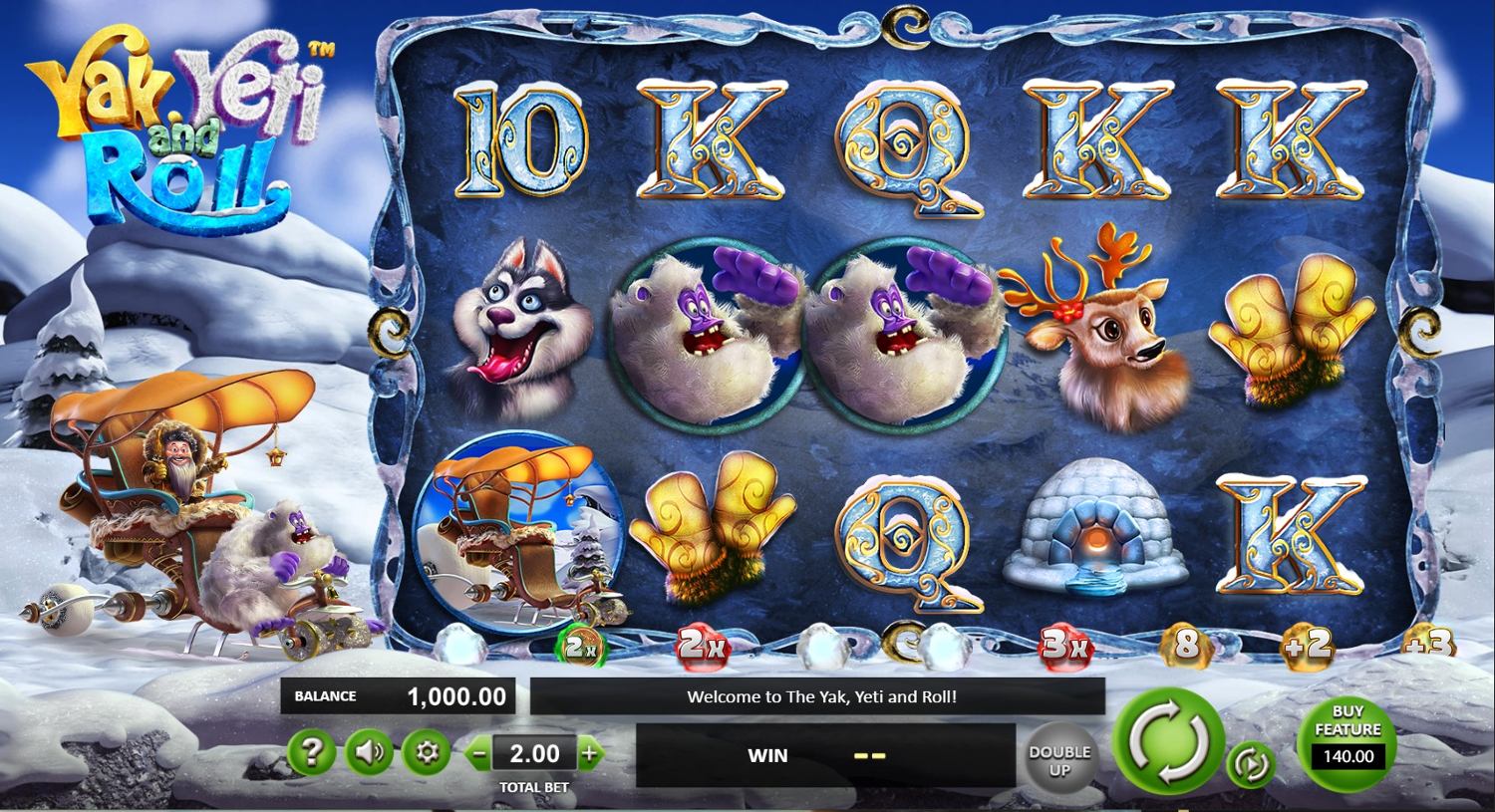 Yak, Yeti and Roll Slot Gameplay