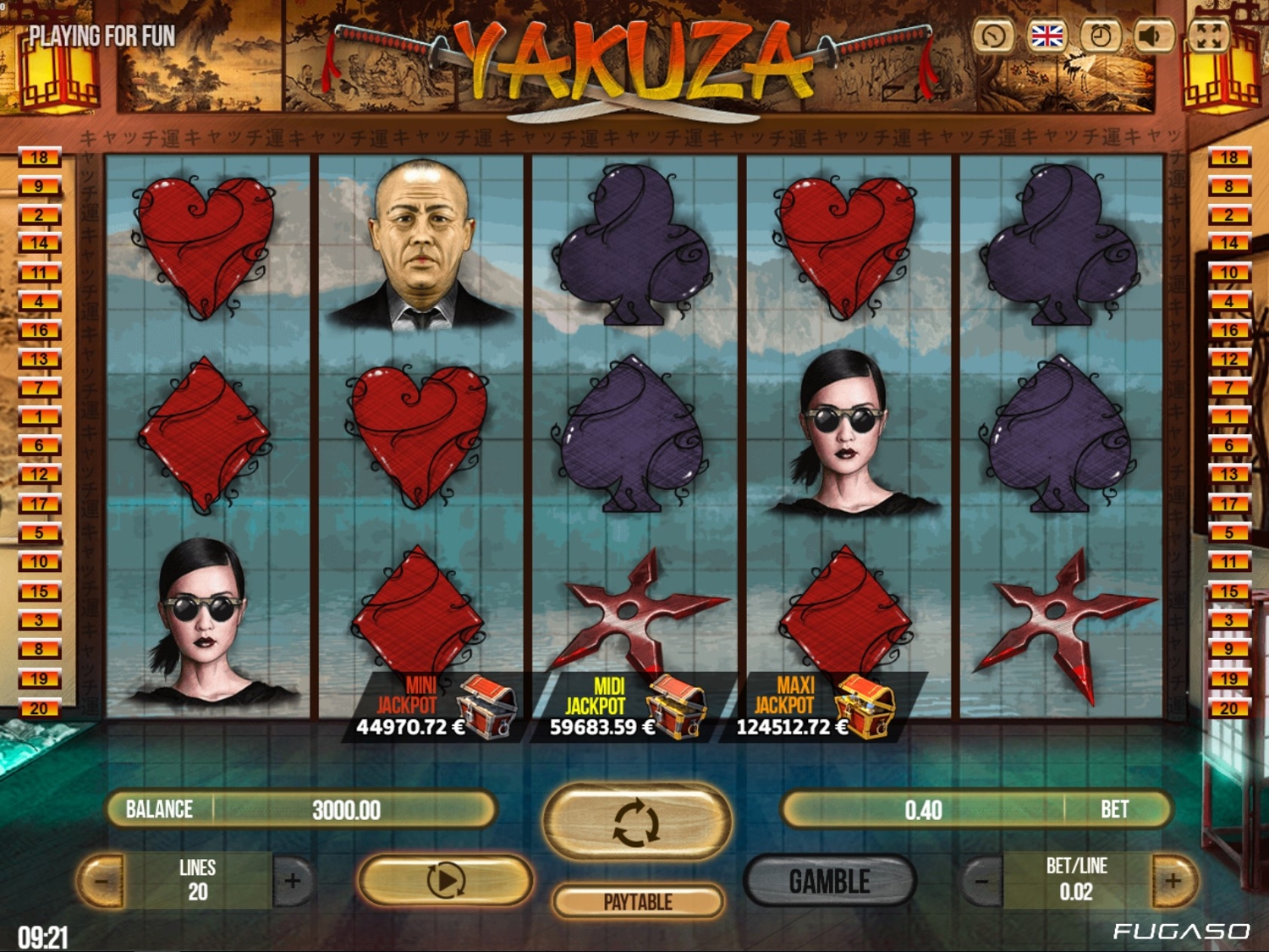 Yakuza Slot Gameplay