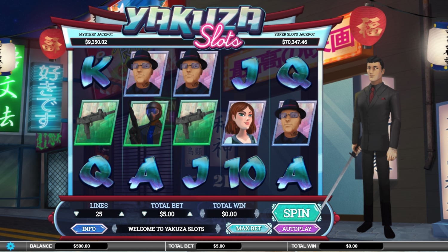 Yakuza Slot Gameplay