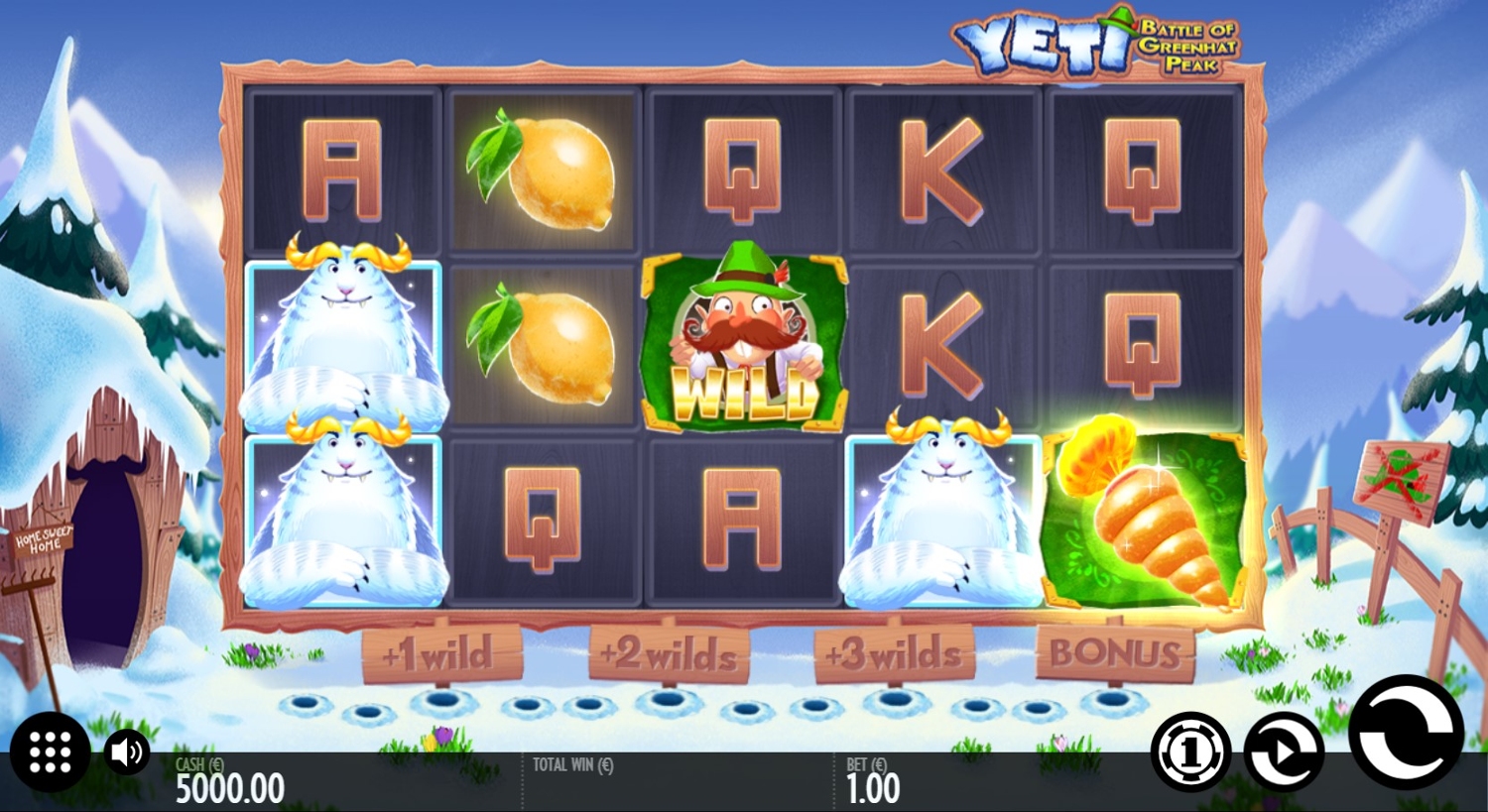 Yeti Battle of Greenhat Peak Slot Gameplay