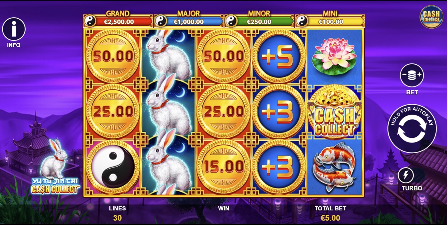 Yu Tu Jin Cai: Cash Collect Slot Gameplay