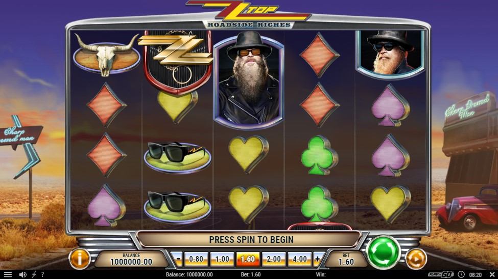 ZZ Top Roadside Riches Slot Gameplay