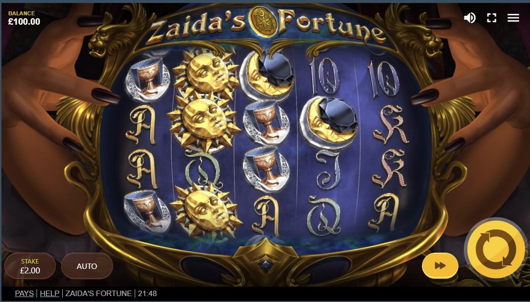 Zaidas Fortune Slot Gameplay