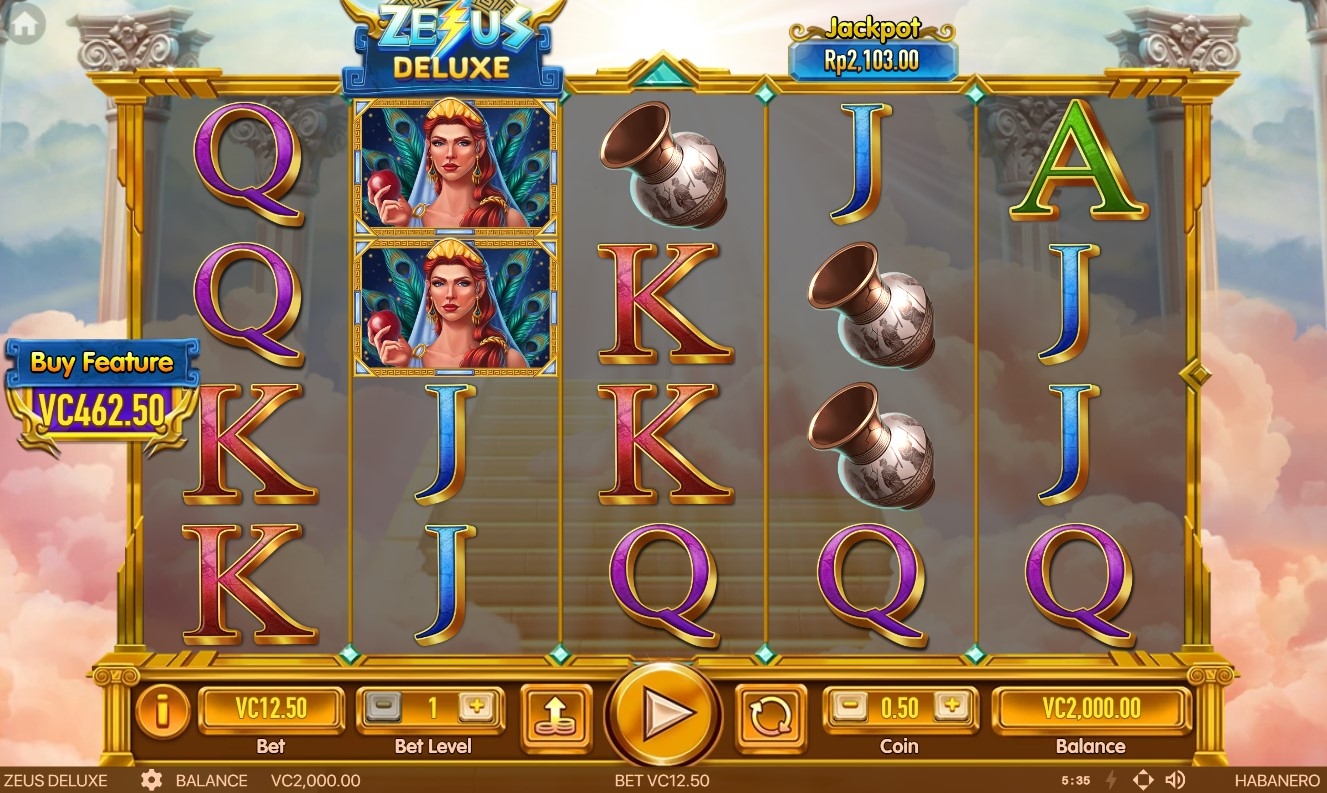 Zeus Deluxe Slot Gameplay