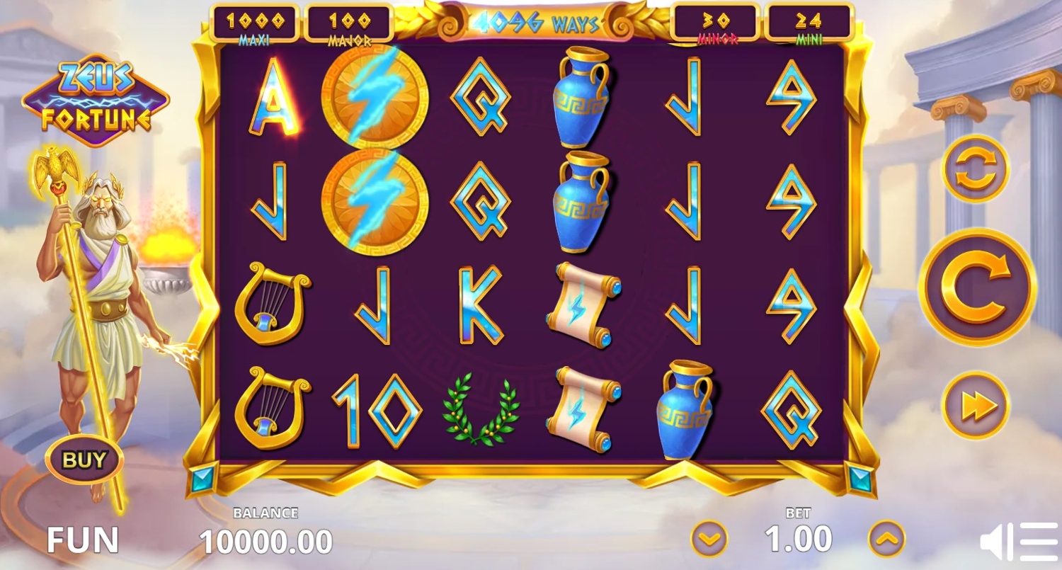 Zeus Fortune Slot Gameplay