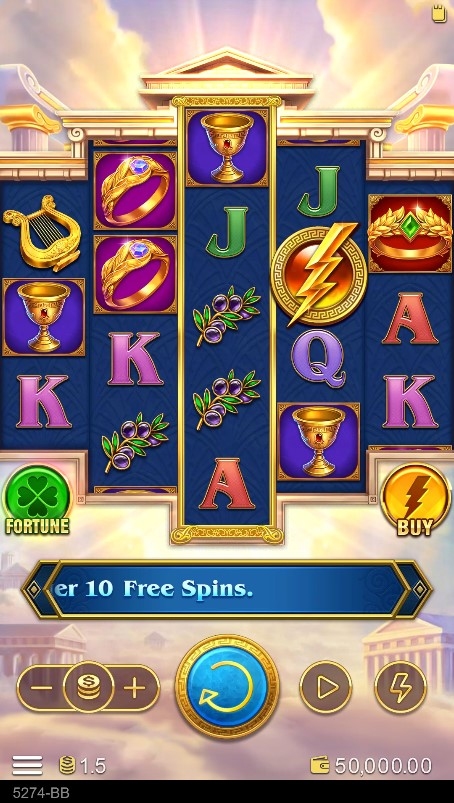 Zeus Rise Slot Gameplay