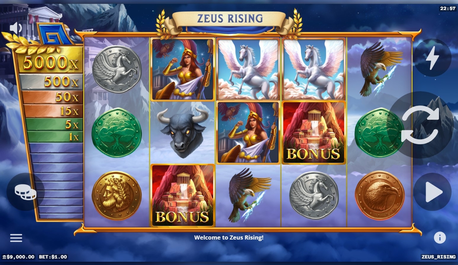 Zeus Rising Slot Gameplay