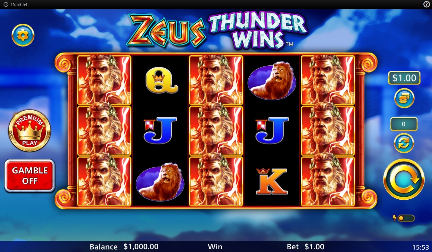 Zeus Thunder Wins Slot Gameplay