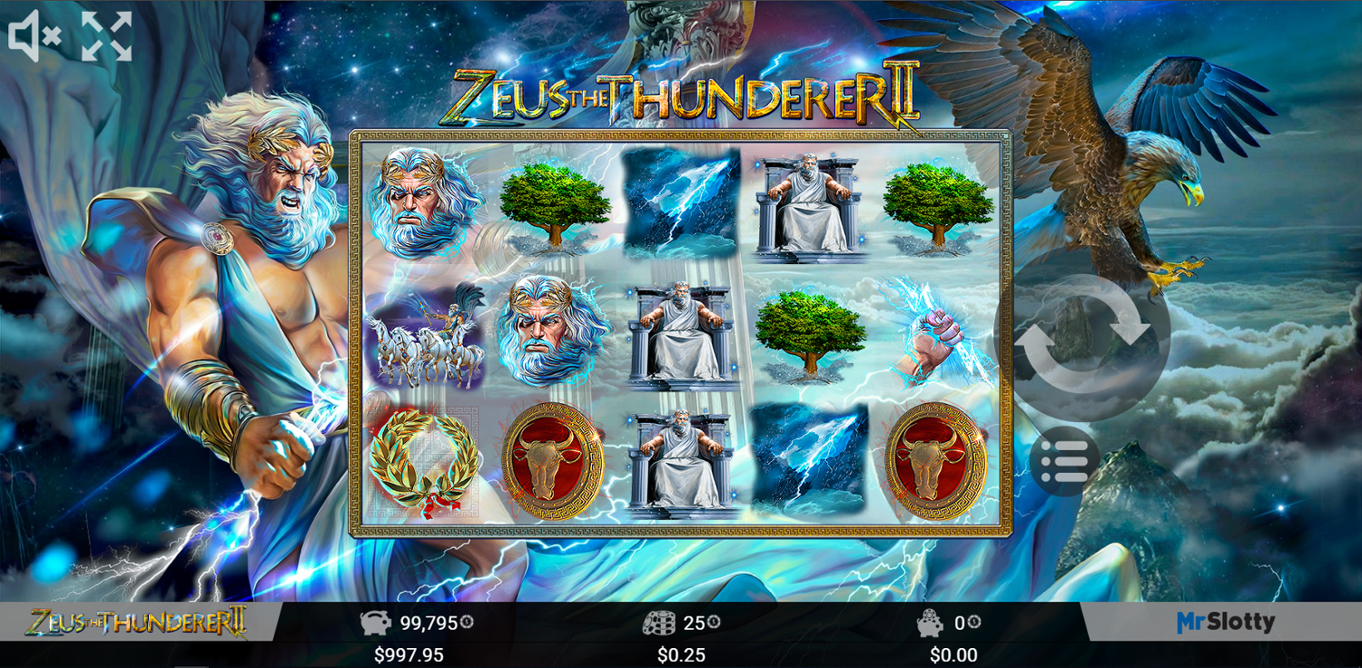 Zeus the Thunderer II Slot Gameplay