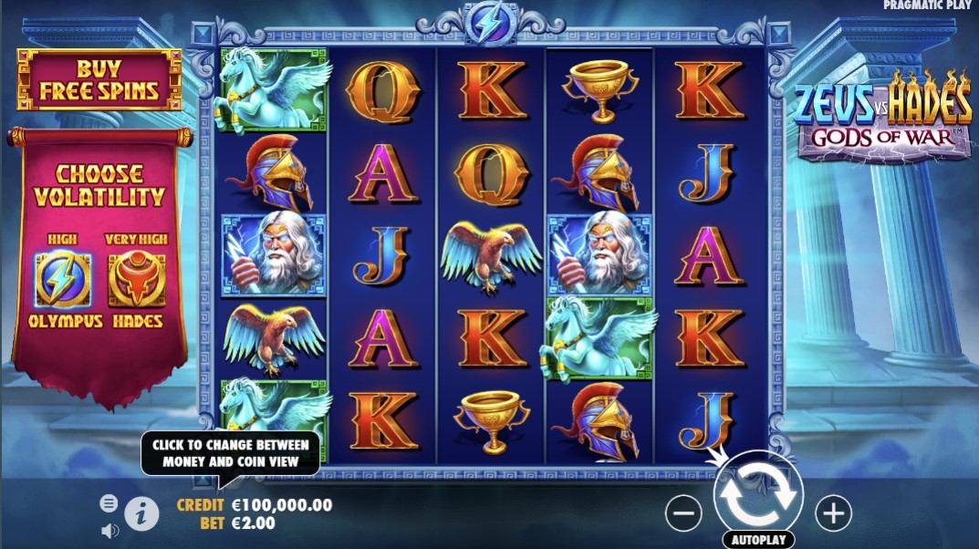 Zeus vs Hades: Gods of War Slot Gameplay
