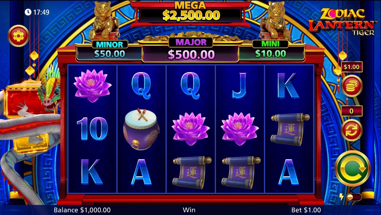 Zodiac Lantern Tiger Slot Gameplay