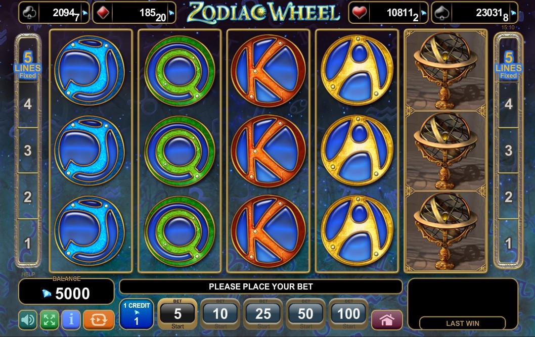 Zodiac Wheel Slot Gameplay