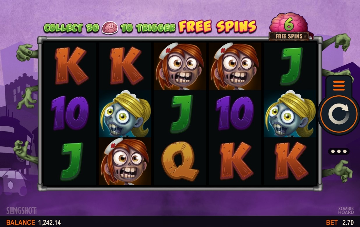 Zombie Hoard Slot Gameplay
