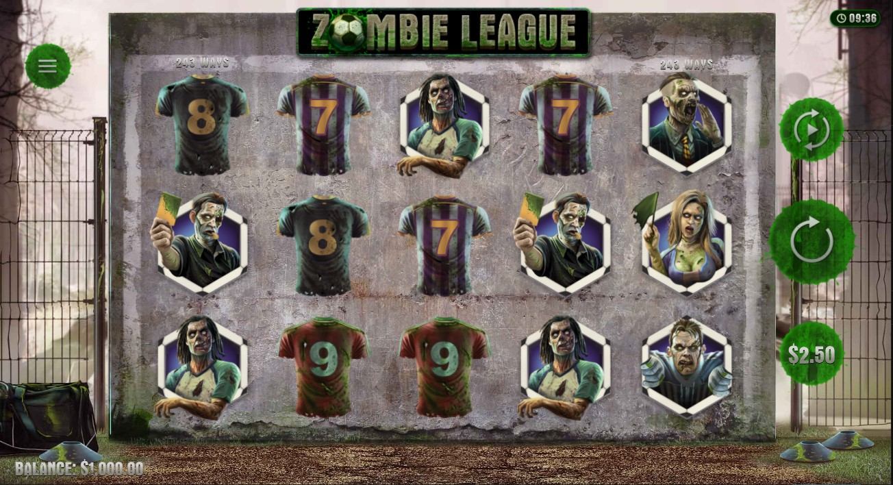 Zombie League Slot Gameplay