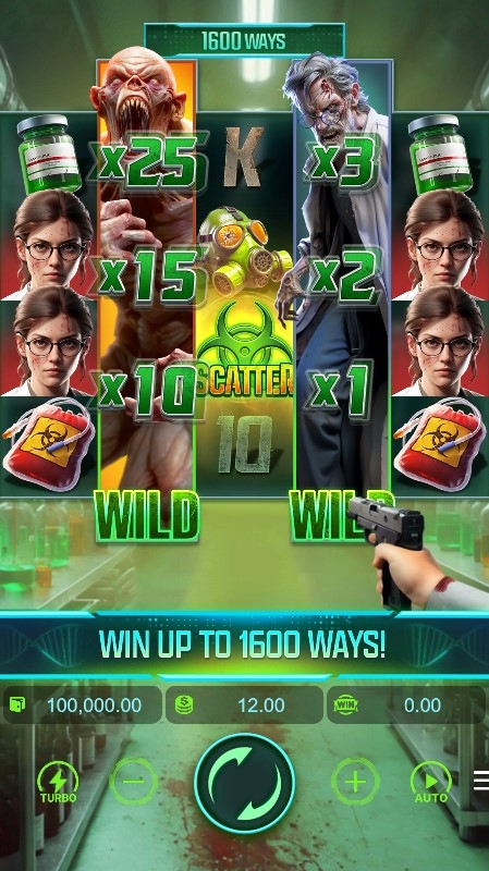 Zombie Outbreak Slot Gameplay