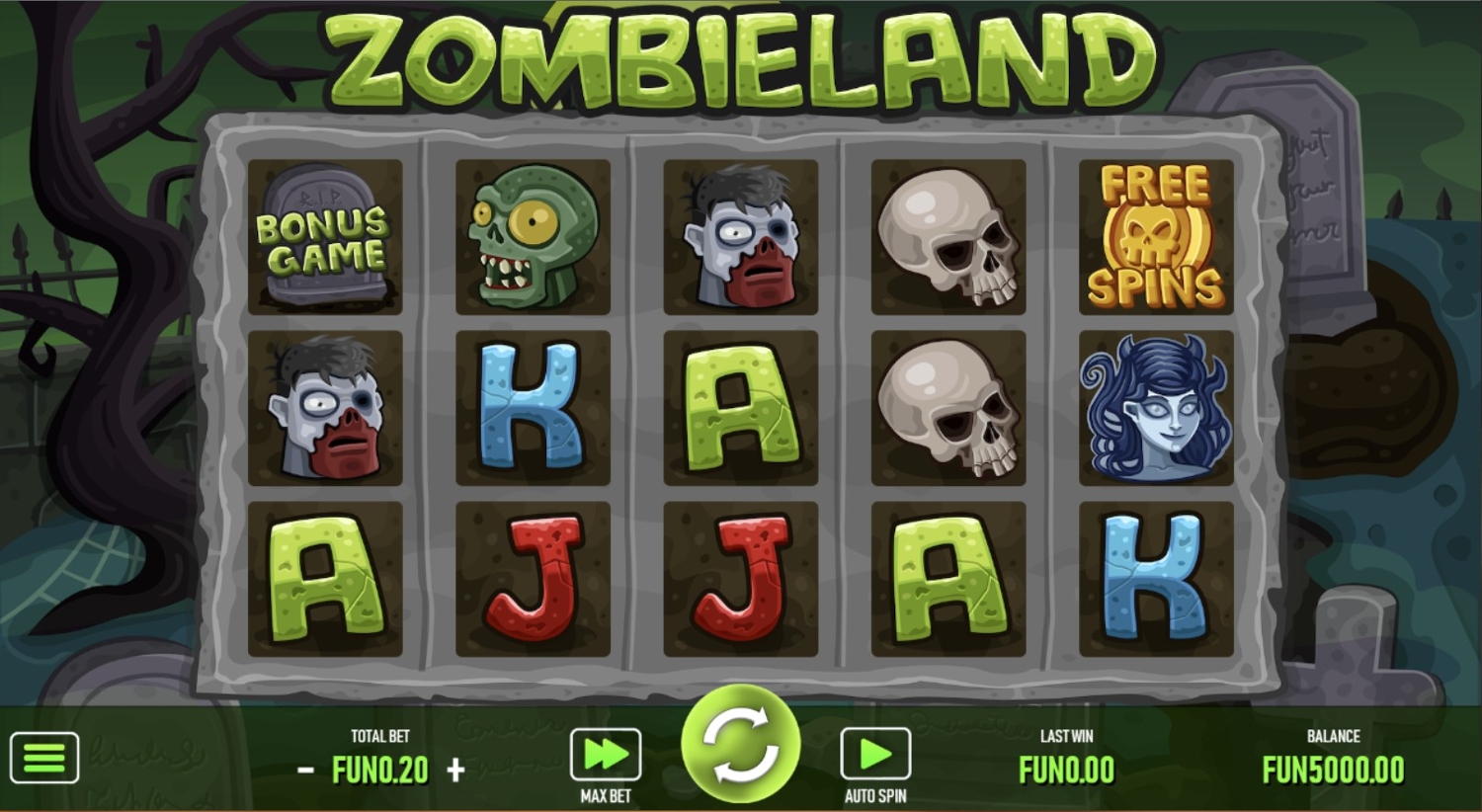 Zombieland Slot Gameplay