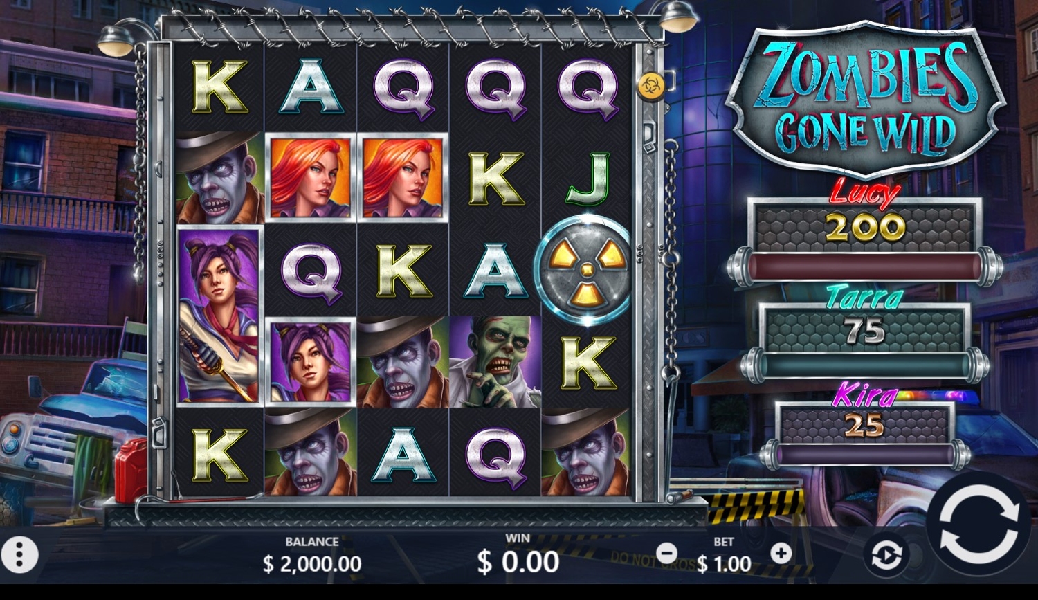 Zombies Gone Wild Slot Gameplay
