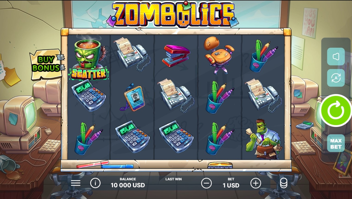 Zombolics Slot Gameplay