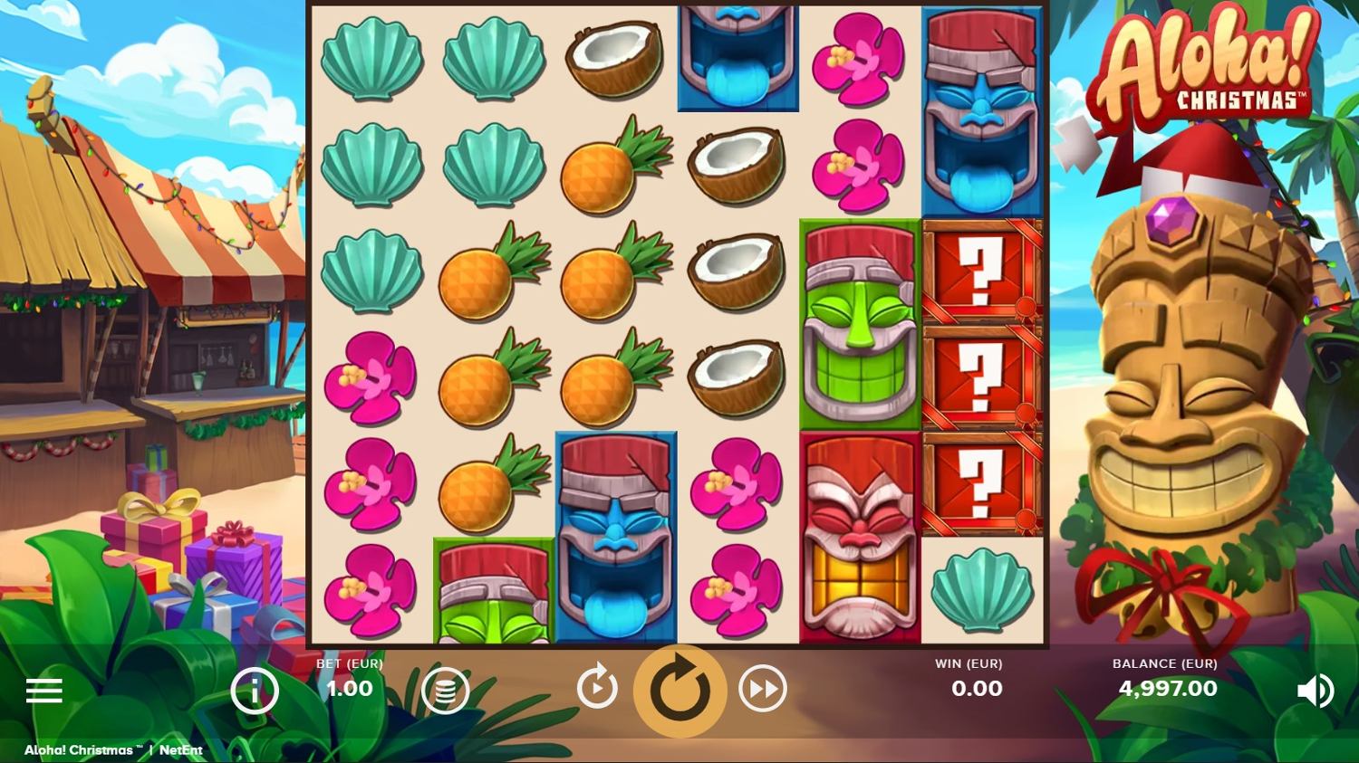 Aloha! Chistmas Slot Gameplay