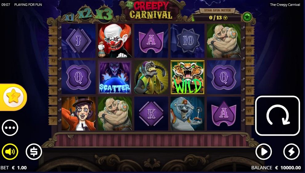 The Creepy Carnival Slot Gameplay