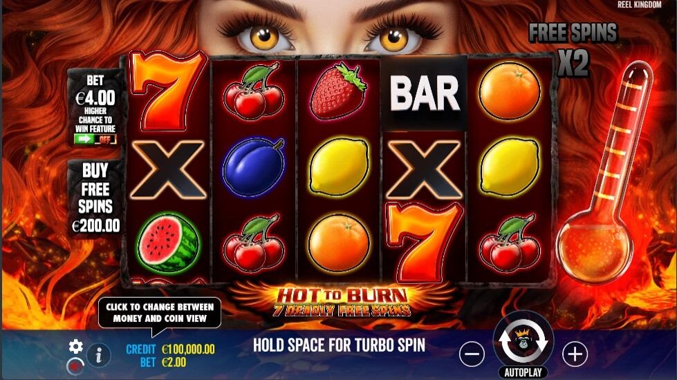Hot to Burn 7 Deadly Free Spins Slot Gameplay
