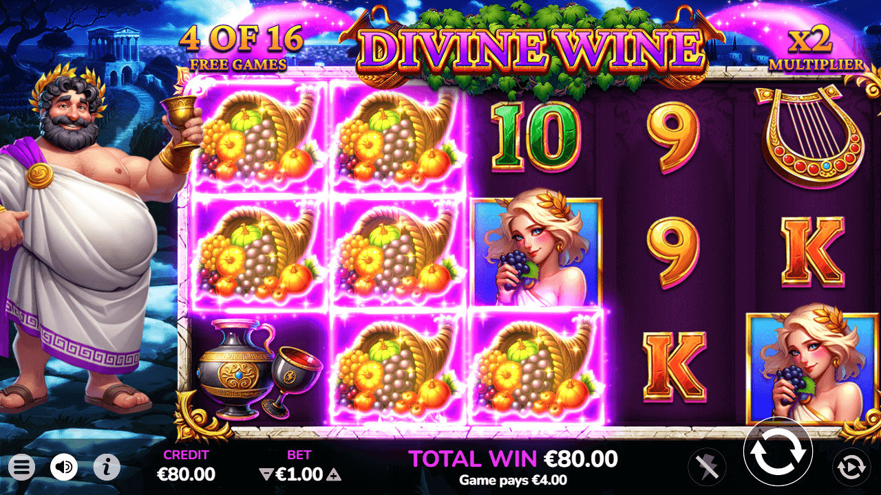 Divine Wine Slot Gameplay