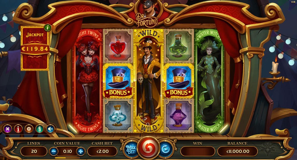 Dr Fortuno Slot Gameplay