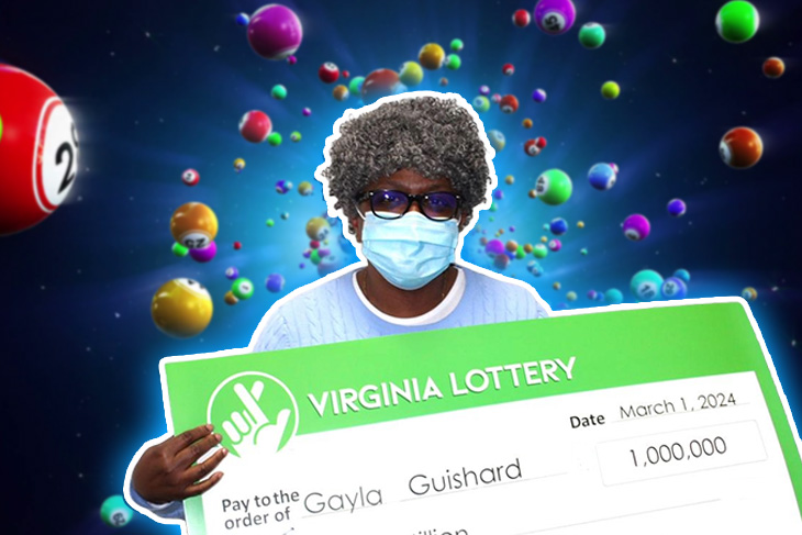 A Virginia resident won $1 million in the lottery, just three years after previously winning $100,000