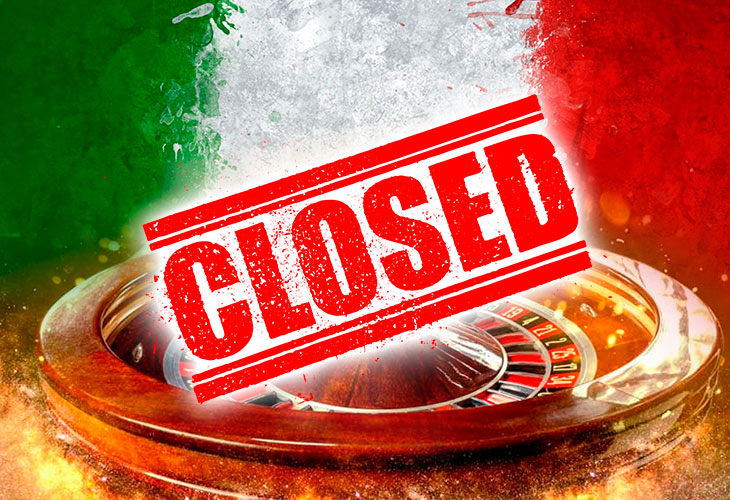 All casinos in Italy have been completely closed