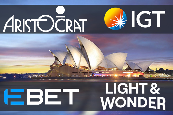 In Australia, Aristocrat, eBet, IGT, and L&W are set to conduct trials of cashless gaming