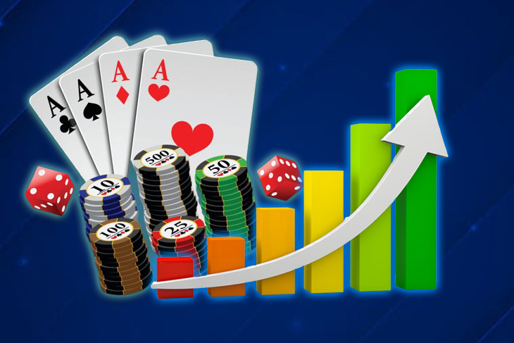 Nevada casinos extended their streak of monthly billion-dollar revenues to two years, reporting earnings of $1.23 billion in February