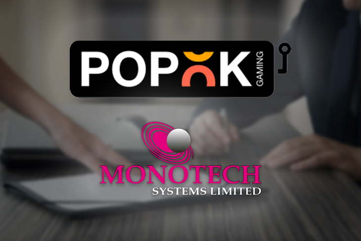 PopOk Gaming has entered into a new partnership agreement with Monotech