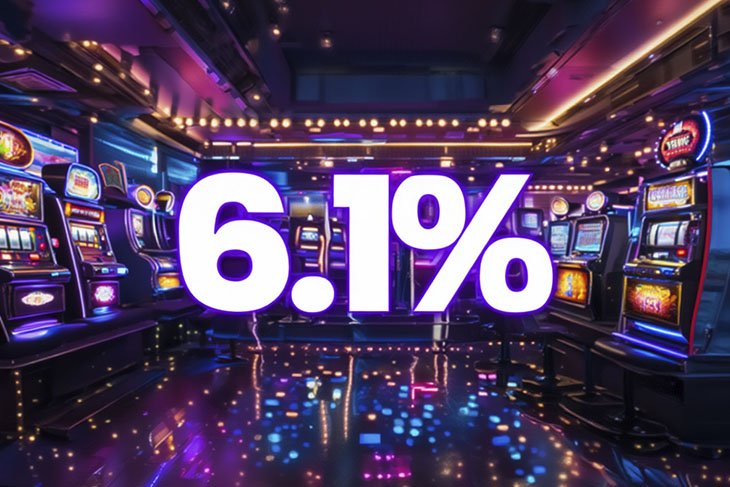 The gaming industry in New Jersey reported a revenue increase of 6.1% in 2025