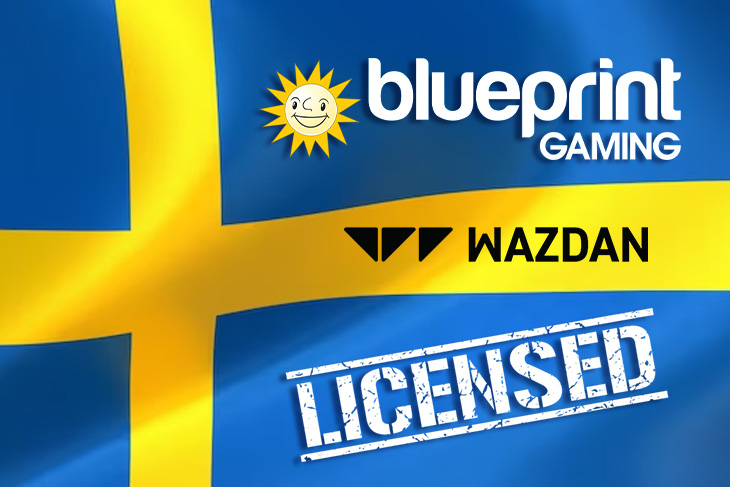 The Swedish regulator has granted B2B licenses to providers Blueprint Gaming and Wazdan